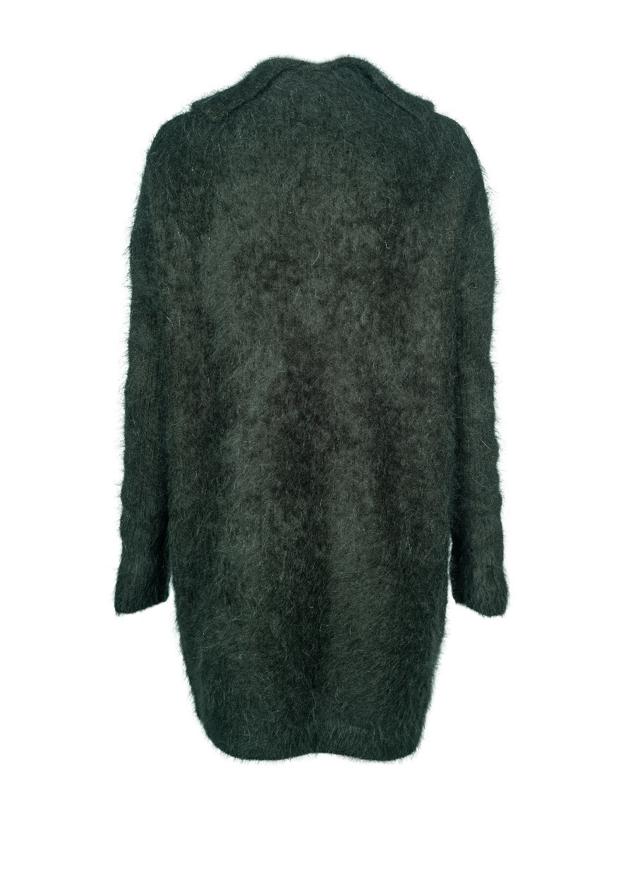 Elle Angora Cardigan - Olive