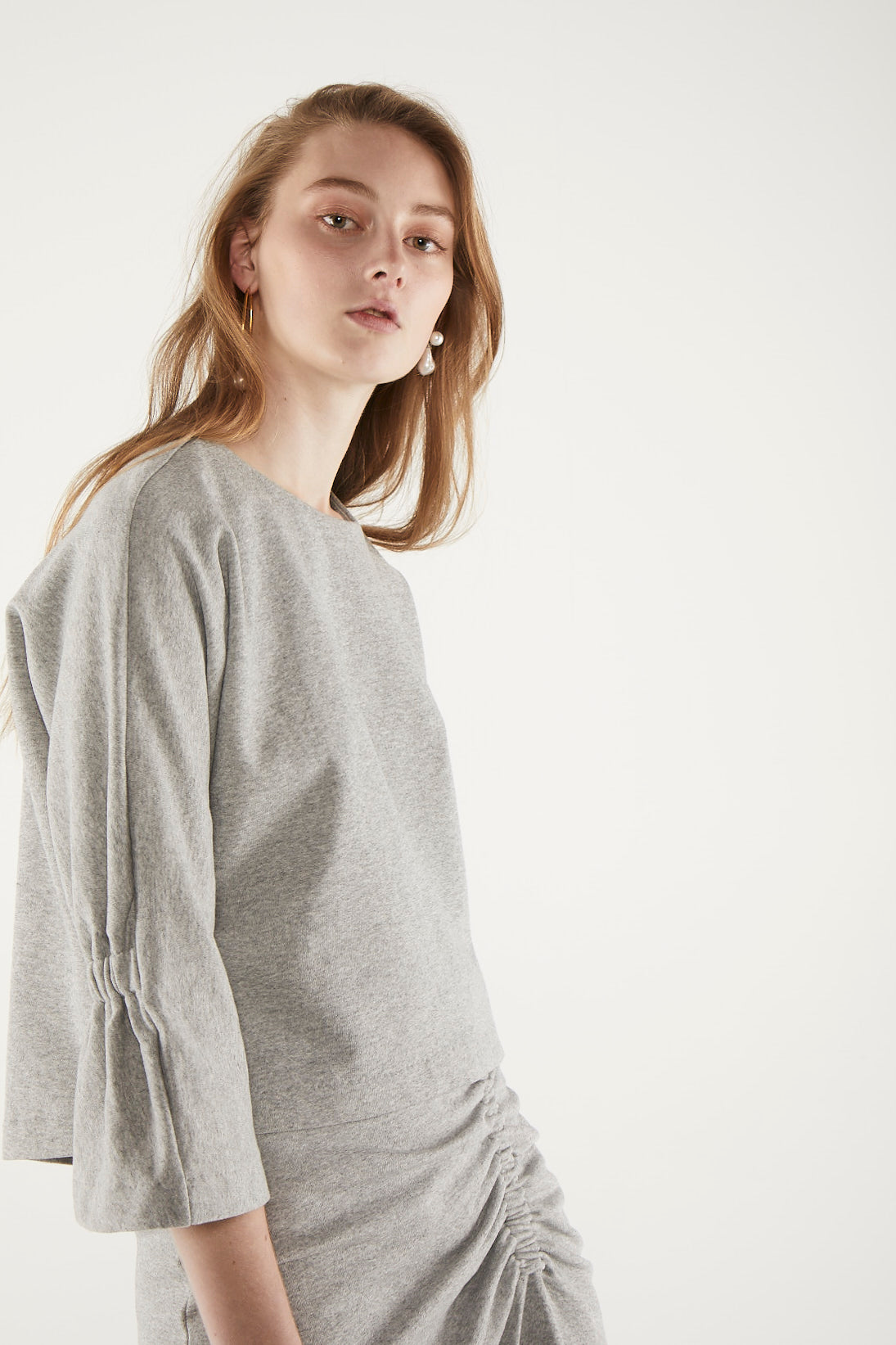 Kimi Top - Grey Marl