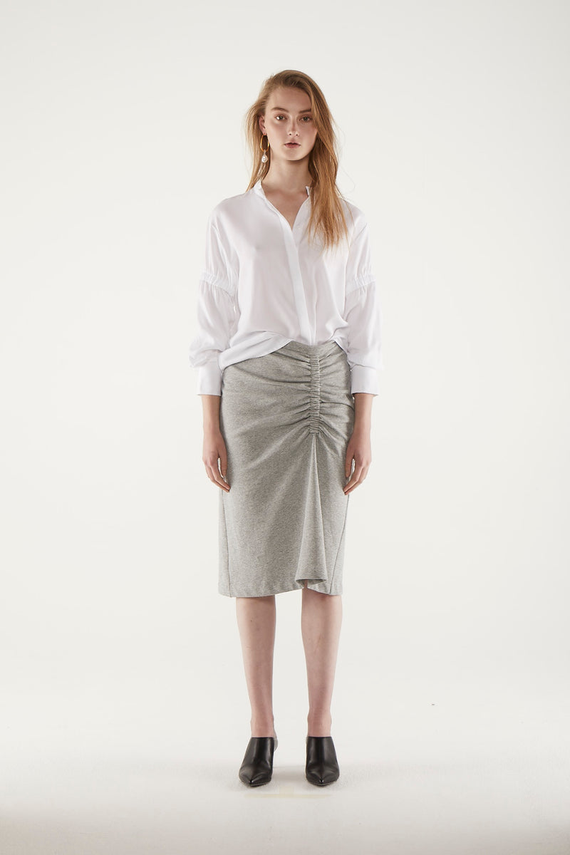 Enid Skirt - Grey Marl
