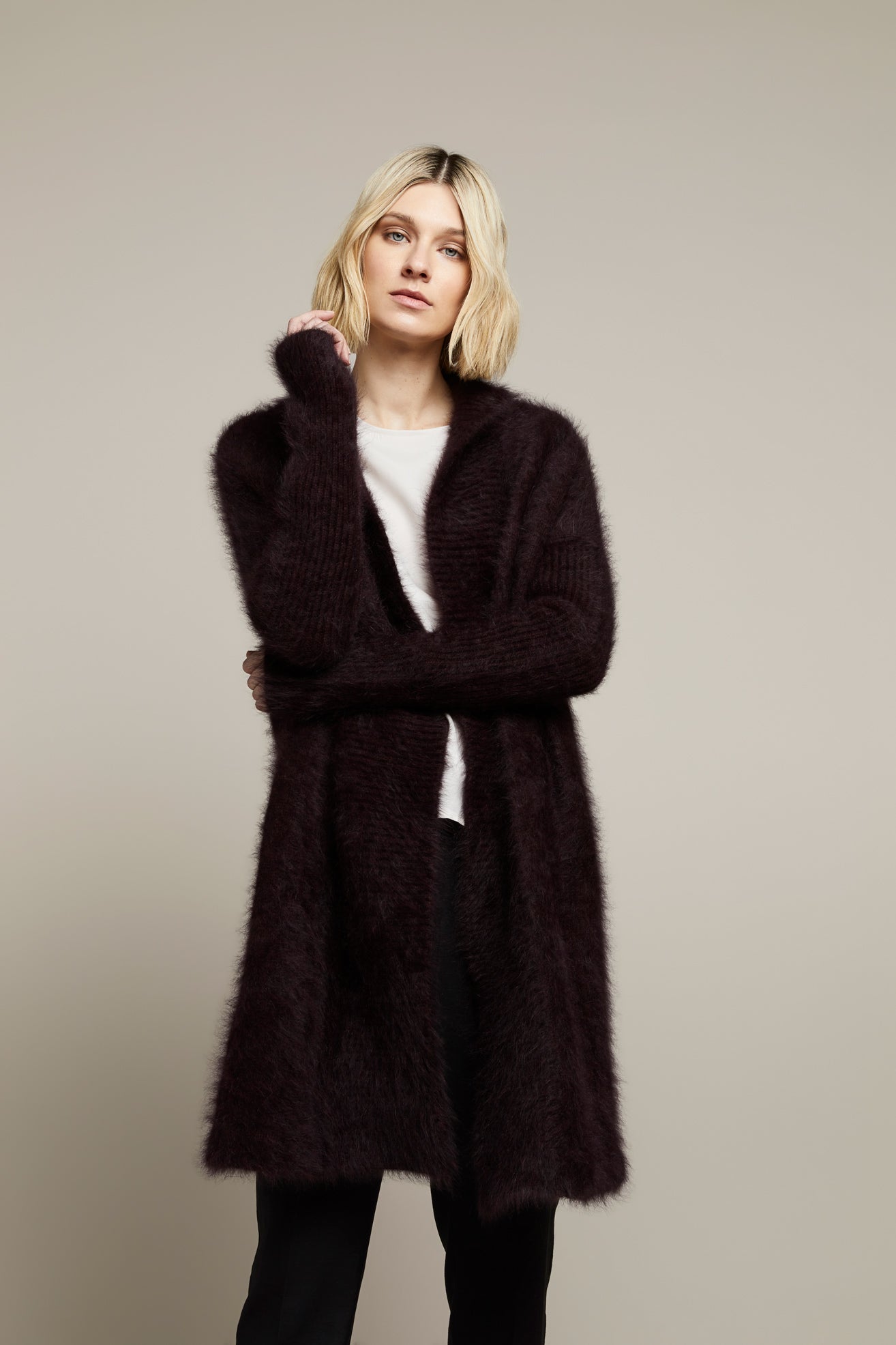 ELLE ANGORA CARDIGAN