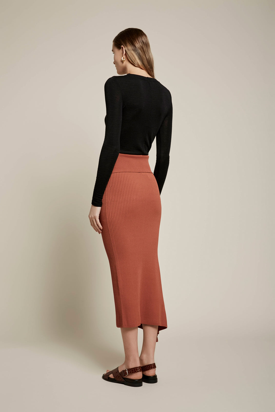 Skylar Crepe Knit Skirt