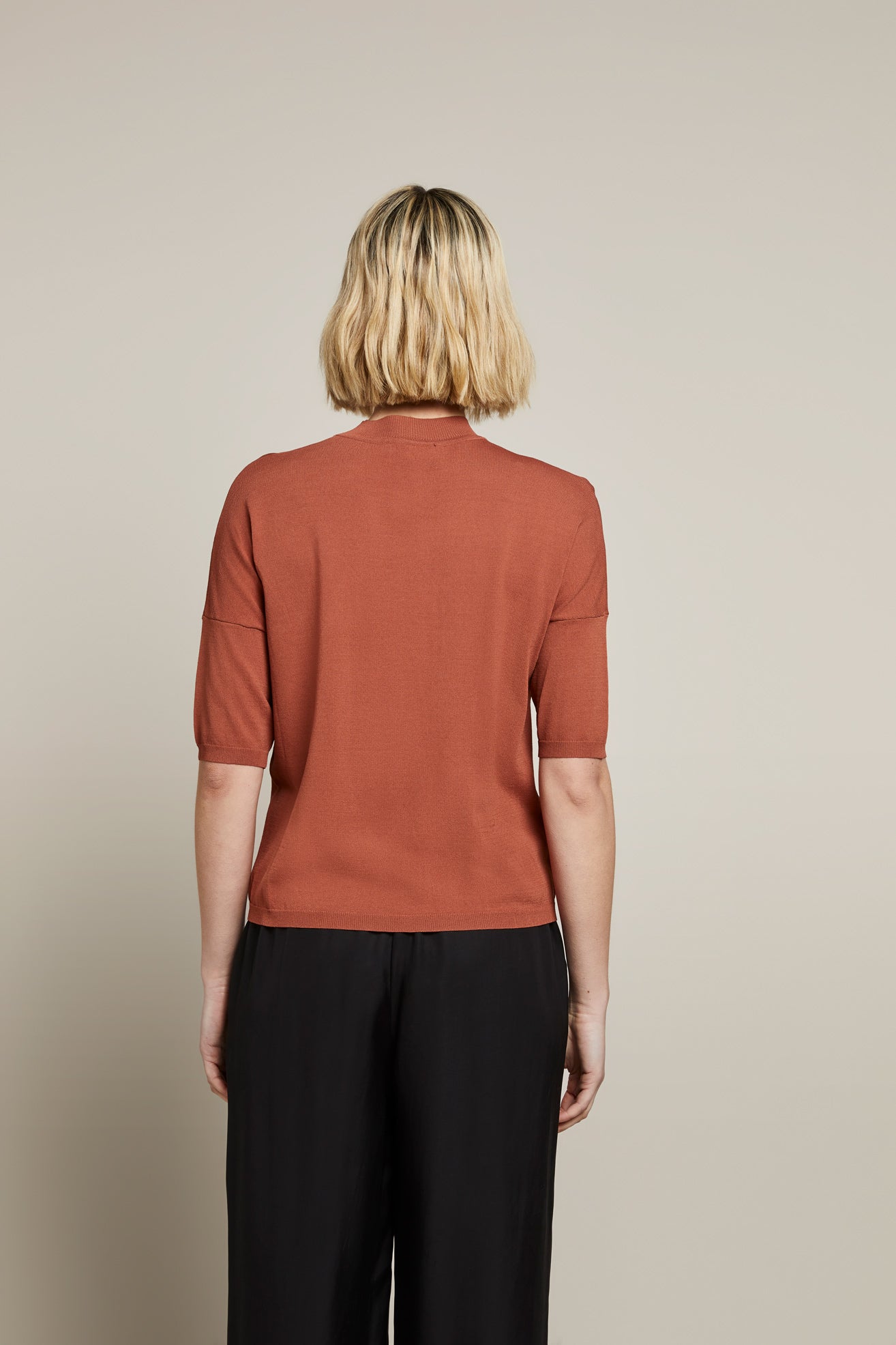 Jewel Crepe Knit Top