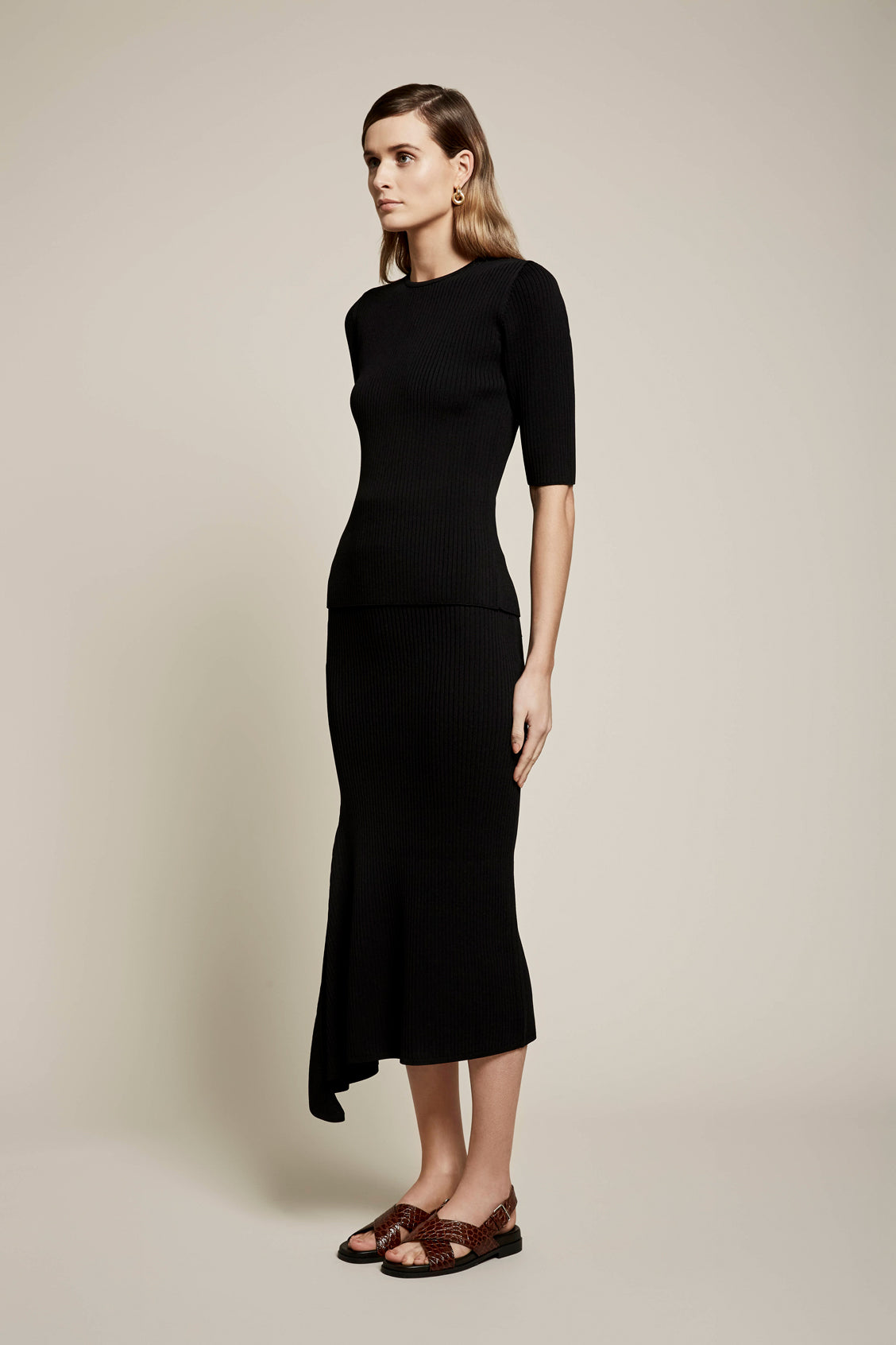 Skylar Crepe Knit Skirt